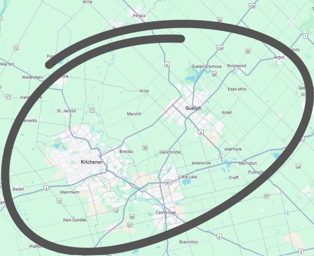 Guelph map